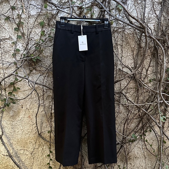 Anine Bing Classic Tailored Dress Pants in Noir - Picture 2 of 7